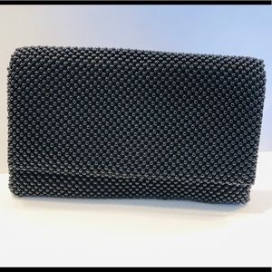 Black Elegant Beaded Clutch
